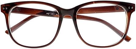 Големи Очила Квадратни Големи Обективи С Шарени Звезди Очила За Четене Readers
