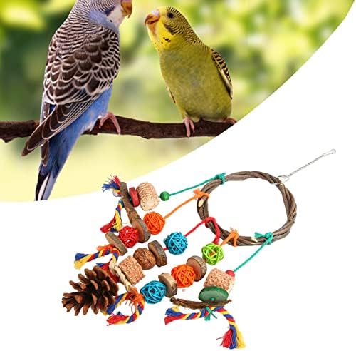 Птица Люлка Облекчаване На Скука Цветни Люлки Упражнения Играчки Мускулите Натурален Материал