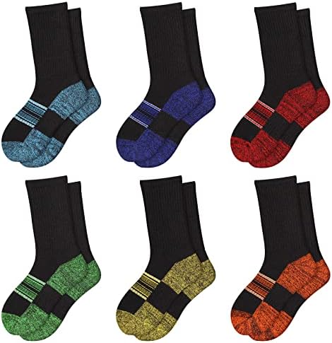 Чорапи за момчета Comfoex, Спортни Дълги Памучни Чорапи За Деца на 4-6 6-8 8-10 Години, Чорапи до Средата на Прасците С мека Подплата,