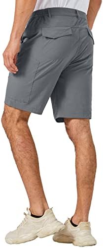 Мъжки къси панталони-карго Anteef с 6 Джоба, 11-Инчови олекотени бързо съхнещи Летни Шорти за Риболов и Туризъм на Открито
