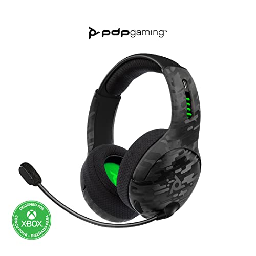 Безжични слушалки за Xbox с микрофон - съвместим с Xbox Series X | S, Xbox One, PC - Черен камуфлаж