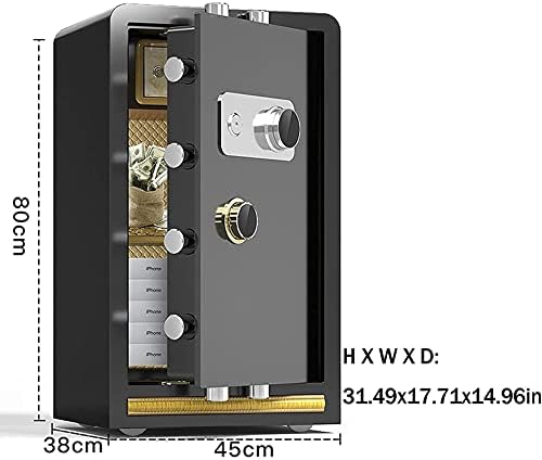 Сейф за пари с катинар-ключът Механично заключване ty Box, стоманени, домашни шкафчета с независими частни секретни складове