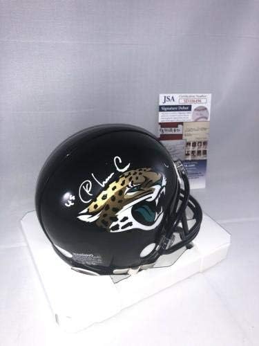 К ' Лейвон Чейссон Подписа мини-Каска Джаксънвил Jaguars Jsa - Мини-Каски NFL с автограф
