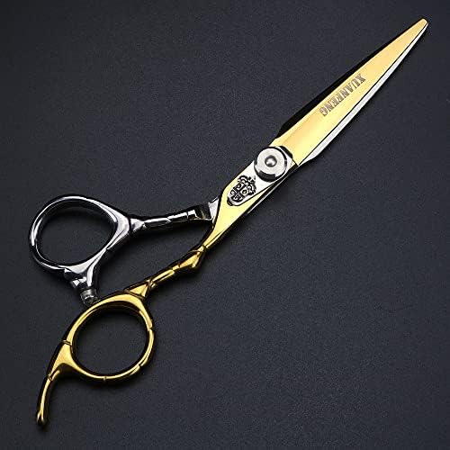 Ножици за коса BlackGold 6 инча от стомана JP440C подходящи за семеен подстригване на коса, професионални фризури и филировочных ножици, фризьорски ножици за оформяне на к?