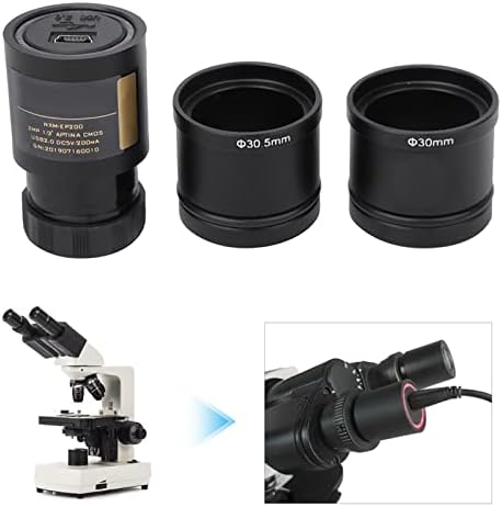 Електронен Окуляр Vifemify 2MP USB 2.0 за микроскоп 23,2 мм 30,0 мм 30,5 мм, Без да има с Две Адаптери Камерата Микроскоп