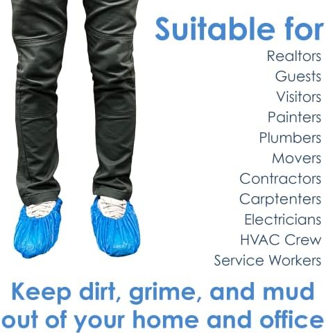 ИНОВАТИВНИ Непромокаеми обувки за Еднократна употреба и бахилы HAUS Premium Thick Extra Large | Трайни, нескользящие, с текстурированными