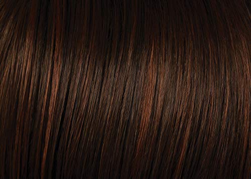 22 Вълнообразни Кичури За изграждане на Fineline Цвят R830 ИМБИРНО-КАФЯВ - изкуствена коса За прически, Комплект от 4 теми, Скоба В Tru2Life, Термоустойчиви Синтетични Тънка Ко?