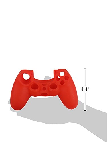 Универсален Противоскользящий Силиконов защитен калъф за безжичен гейминг контролер, червено - PlayStation 4