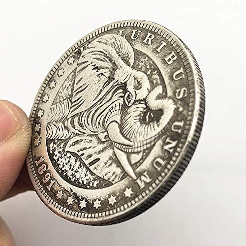1891 Лутане На Монети Антични Копие На Монети, Стари Монети Слон Антични Възпоменателна Монета Са Подбрани Монета Щампована Триизмерна Монета