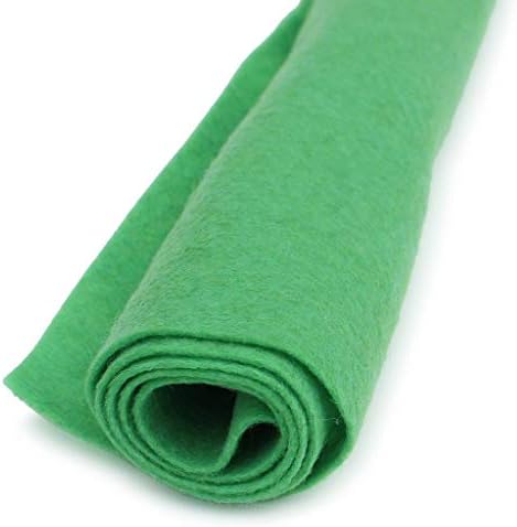 Зелен магическа гора Зелена вълнена фетровая чаршаф - гигант - 35% смес от вълна - 1 чаршаф с размер 36x36 см XXL