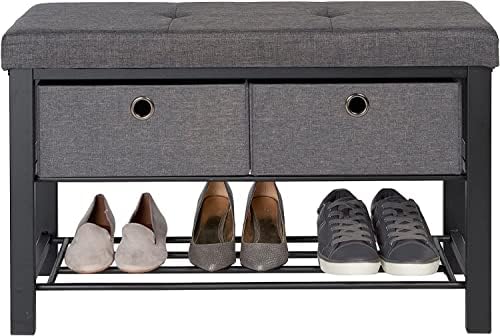 Пейка за обувки на възглавници PRIFO с чекмеджета Универсална Пейка Осигурява Удобно седене и допълнително място за съхранение на
