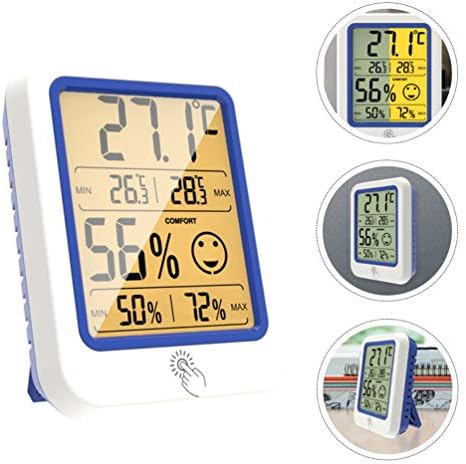 Hemoton Сензор за температурата на външния въздух, Мини-Влагомер Мини LCD Дигитален Влагомер Монитор влажност на Стайна температура