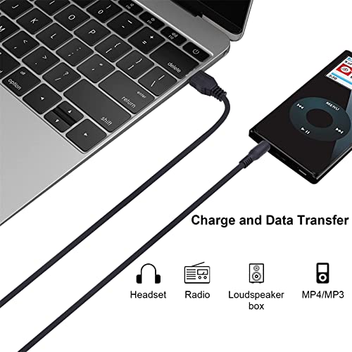 Toxaoii USB конектор и 3.5 мм AUX Аудио Кабел за зареждане, Штекерный кабел за зареждане тип A с жак 3.5 мм, Съвместим с лаптоп,