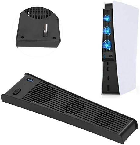 Вентилатор за охлаждане DAKR за PS5, Вентилатор за охлаждане на игралната конзола Plug and Play за домакин на игралната конзола PS5