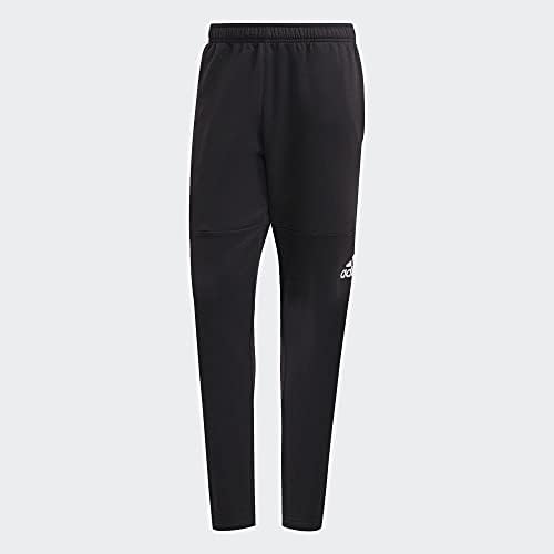 мъжки спортни Дрехи adidas Primegreen Essentials Удобни Флисовые Зауженные Панталони с логото на Черен Размер XL