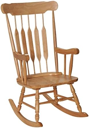 Люлеещи се столове Gift Mark - Класическа дървена люлеещ се стол - Удобен дизайн, подходящ за дневни, спални, детски градини и много