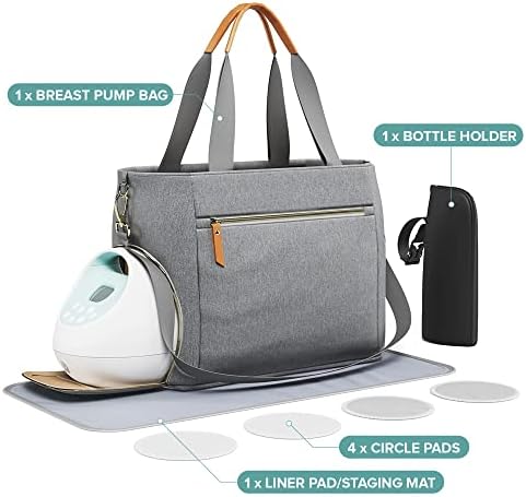 Чанта за молокоотсоса Commit 360 за работещи майки—Чанта за медицински сестри, Аксесоари за сцеживания, Чанта—тоут и за съхранение