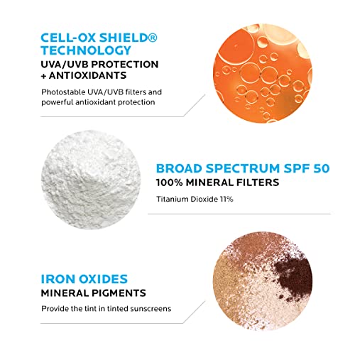 Оцветени слънцезащитни продукти на La Roche-Posay Anthelios SPF 50 | Ультралегкий течен Минерален слънцезащитен крем за лице с титанов диоксид | Тестван върху чувствителна кожа