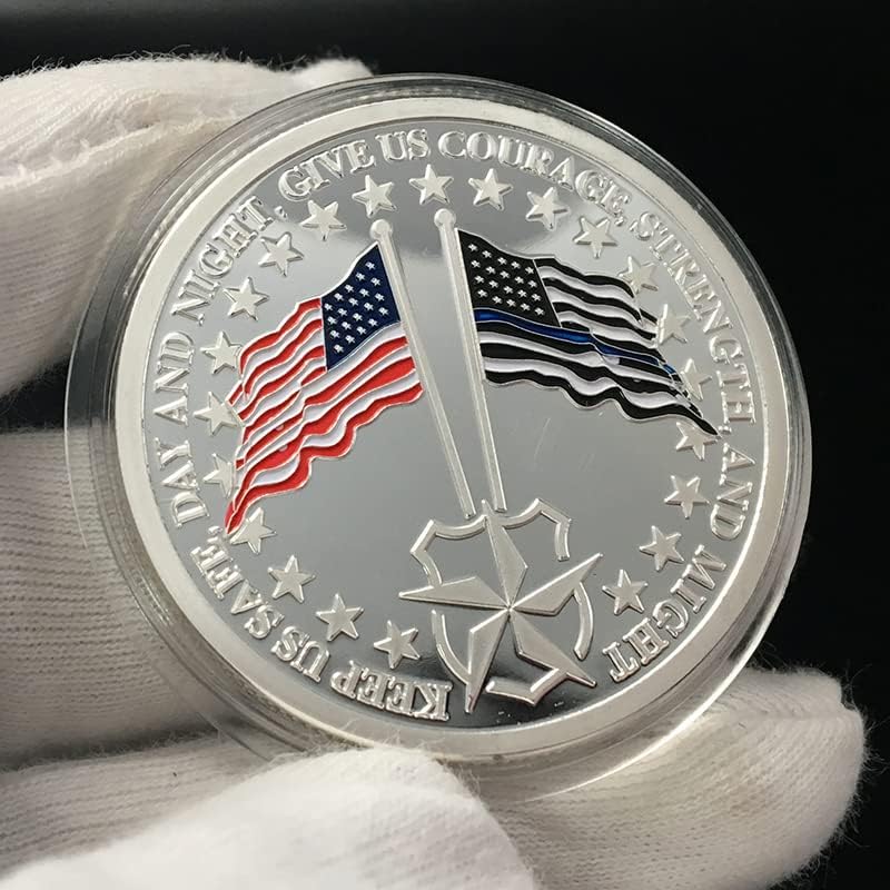 Американската Слава на Възпоменателни монети, Звезди и ленти, Монети Знамена на Синята Линия със сребърно покритие, Монети, Защитни