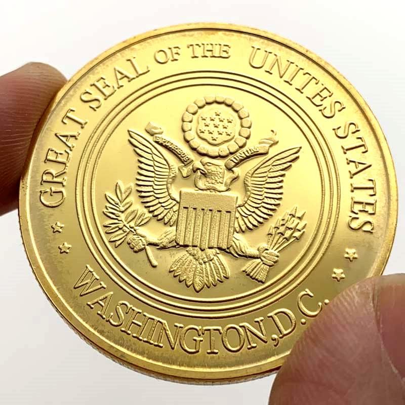 Американската Статуя на Свободата, Боядисан Позлатен Медальон, Събиране на Златни монети, Възпоменателна Монета
