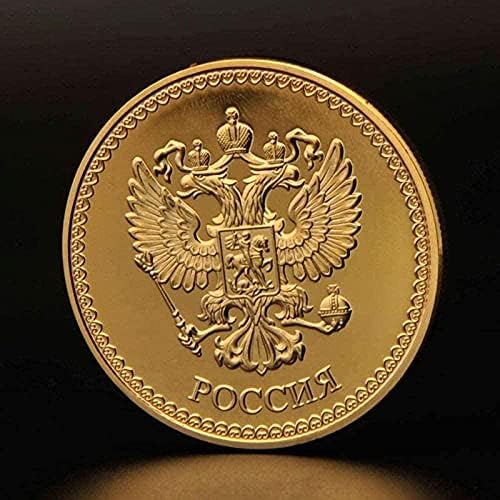 Руската Възпоменателна Монета Петър Велики Съветския Буен Пони Руски Медал с Византийски Орел Монета Златна Копие Спомен Новост