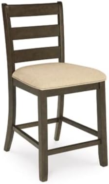 Корпоративна дизайн от Ашли Rokane, бар стол с мека тапицерия височина 24,75 инча, 2 положения, кафяв