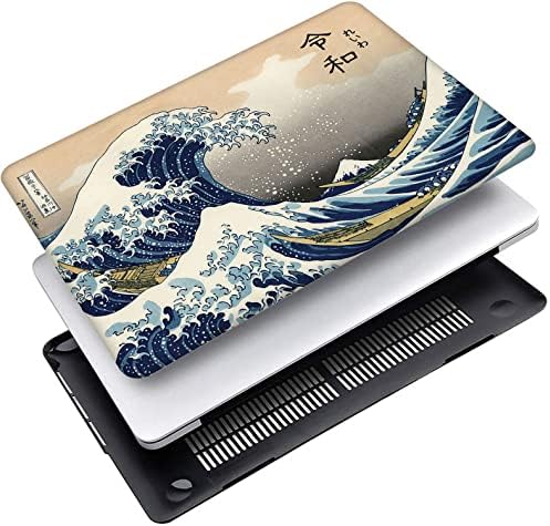 AMCJJ е Съвместим с MacBook Air 13,6-Инчов корпус 2022 година на издаване A2681 M2 Чип, Пластмасова капачка твърд корпус и капак, клавиатура, Japan Wave