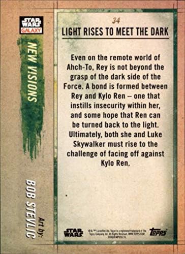 2018 Начело в Галактиката на Междузвездни войни 34 Светлина се връща, за да се срещне с Тъмни Кайло Рен, Рей и Люк Скайуокером