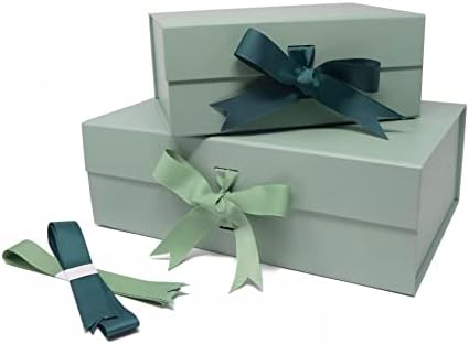 Луксозен подарък кутия PAPER GENIUS | Подаръчни кутии за подаръци | Подарък кутии с капаци за Коледа - Подарък кутии с панделки