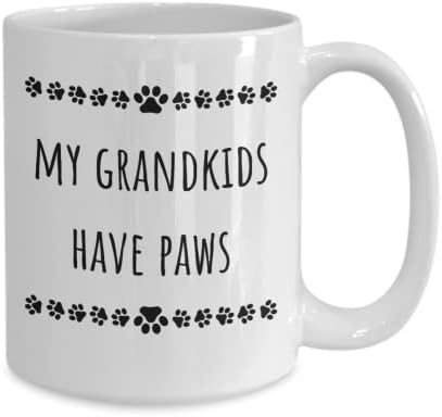 Моите внуци има лапи с Куче, баба, домашни любимци, бабини Лапи, подарък, Лапи, Дедушкин Кожа, Баба Подарък за животни, баби и дядовци,