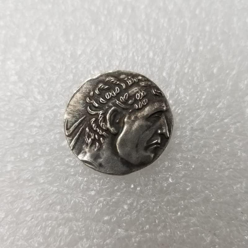 Старинните Занаяти Гръцка Монета С Медна Сребърно Покритие Состаренный Сребърен Долар Сребърен Кръг 457
