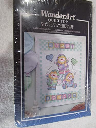 Комплект за Бродиране Одеяла WonderArt Сладки Сънища с участието на Клоун, Вышитого кръстат бод
