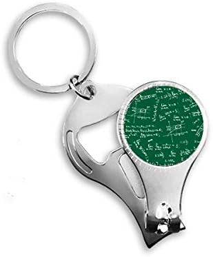Зелени Граници на Математически Формули Ножица за нокти Халка Ключодържател Отварачка за Бутилки Машина За Рязане