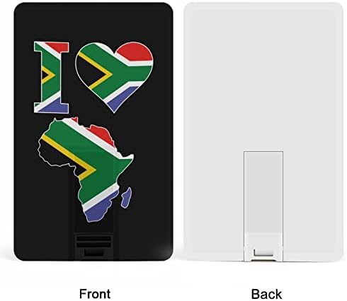 Аз Обичам Флаг на Южна Африка USB устройство Дизайн на Кредитна карта, USB Флаш устройство U-диск, Флаш-памет 32G