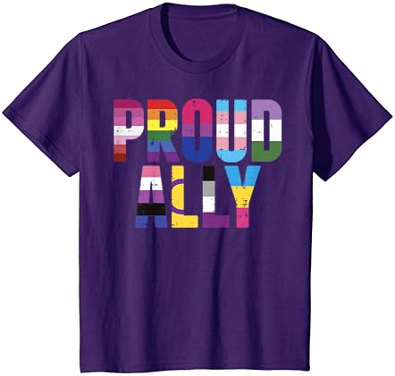Горд Съюзник на ЛГБТК Лесбийките, Гей Бисексуална и Транс Пан Квир Подарък Тениска