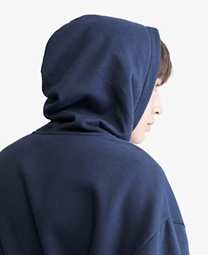 Мъжки руното hoody Свободно Cut Calvin Klein с Монограм и логото отвътре
