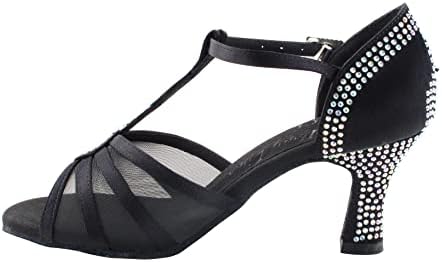 Много Елегантен Дамски обувки за танци балната зала Delphine Салса Латинско Танго Валс, Танцови Обувки