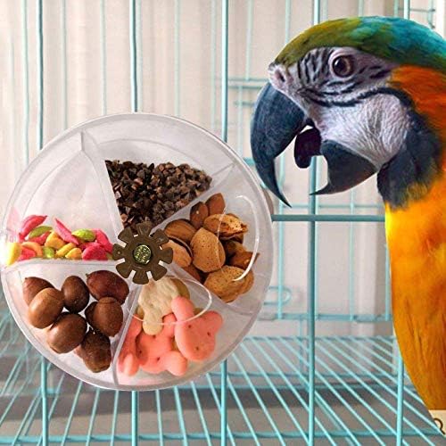 Птица Креативна Система за Хранене на Колелото Seed Храна Топката Въртящи Образователна Играчка за Малки и Средни Папагали Папагал
