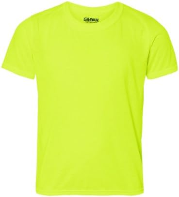 Младежка тениска Gildan performance (Защитен зелен, XS)