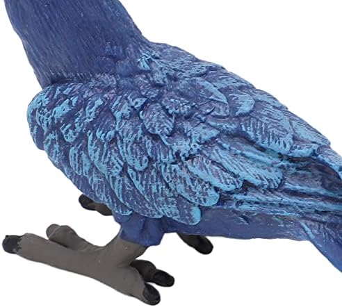 plplaaoo Реалистична Скулптура Папагал Играчка-модел Папагал, Фалшива Птици, декорация за птици, Модел на Синьо Ара, Истински Ярък