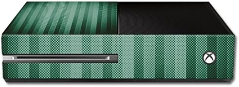 Кожата MightySkins е съвместима с конзолата на Microsoft Xbox One, скинове за етикети Green Lines