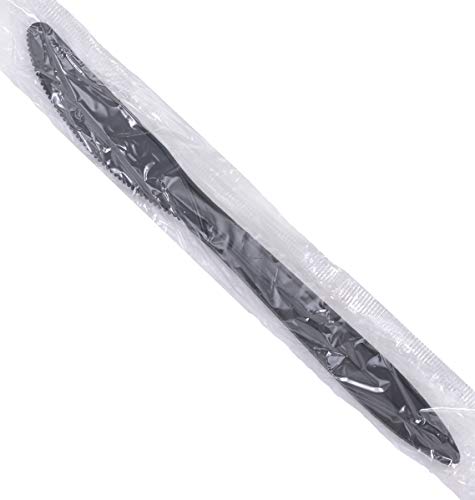 Пластмасови ножове Daxwell, Полипропилен е със средна плътност (PP), В опаковка, Черни, A10002157 (в опаковка от 1000 броя)