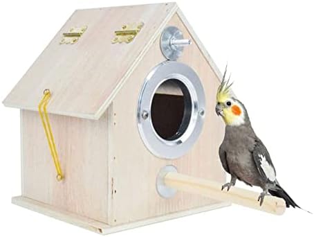 Кутия за гнездо за папагали Кэтсон, Птичи Къща за Отглеждане на Папагали, Кутия за Чифтосване Неразлучников, Какаду, Вълнисто попугайчика,