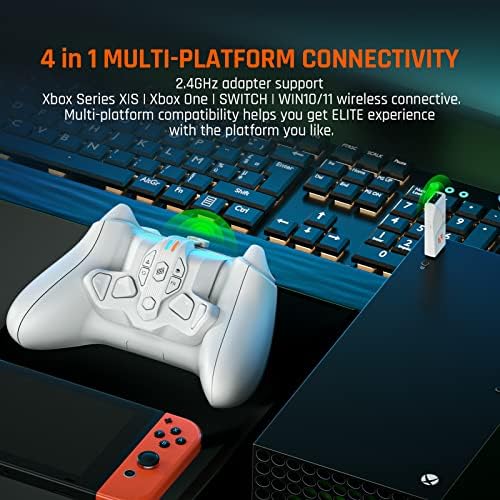 BIGBIG СПЕЧЕЛИ Strike Pack, Безжична определяне на Бутони за връщане на контролера на Xbox X series|S Armor-X Pro + Калъф за контролера