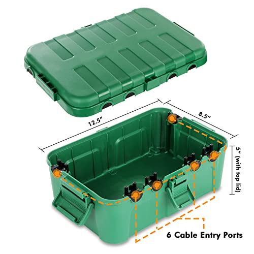 Водоустойчива кутия RESTMO Outdoor и капак за външна вилици от 4 опаковки, Защищающая От устойчив на атмосферни влияния, Предпазва
