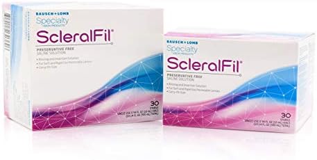 Физиологичен разтвор без консерванти ScleralFil 0,34 течни унции (опаковка от 30 броя)