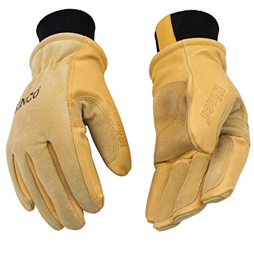 Kinco - Кожени работни и Ски ръкавици Премиум-клас с водоустойчиви покрития за кола маска Nikwax, (901)
