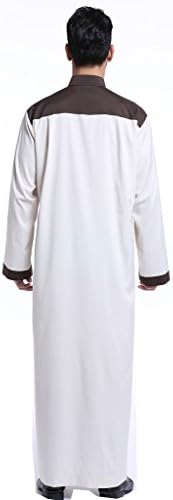 Мъжки арабската мюсюлманска риза GladThink с дълги ръкави и мандариновым деколте