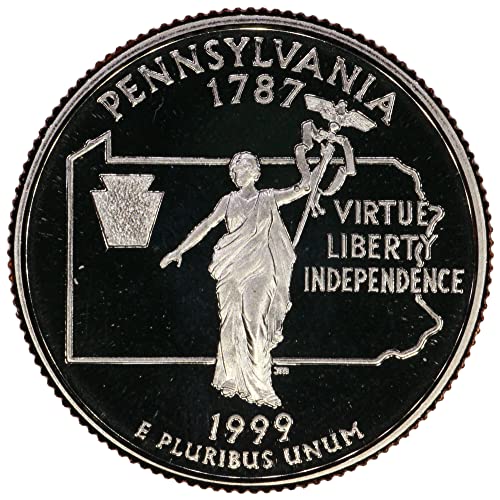 Пенсильванский Мента 1999 г. съобщение с разбивка по четвърт долар на САЩ