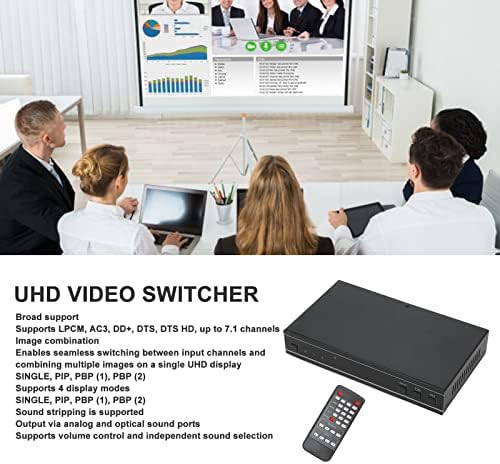 Мултимедиен интерфейс HD Multiviewer Видеопереключатель, 18 Gbit/с 8-битов HD Мултимедиен интерфейс Multiviewer Видеопереключатель
